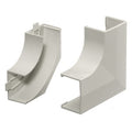 Hubbell PL1FEBC Lanktrak Base and Cover Flat Elbow