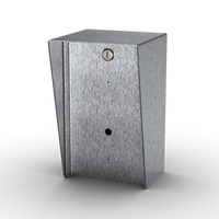 PEDESTAL PRO 610HOU-AWID-01-304 6x10 Stainless Housing - AWID MM-6800 CARD READER