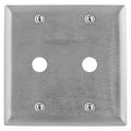 Hubbell SS22 2-Gang Stainless Steel Wall Plate