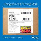 ICC ICCABP6VBL CAT6 UTP/CMR Copper Premise Cable, Bulk, 1000', 350MHz, Blue