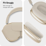 In 1 Case Cover For Airpods Max, Clear Tpu Ear Cup Protectors & Silicone Earpad