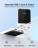 Charger,Slim 10000Mah Power Bank,22.5W Usb-C Fast Charging Battery Pack Iphone 1