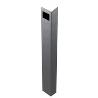 PEDESTAL 64TOW-PPRO-02-304 47" Stainless Tower fits Double Gang Cutout
