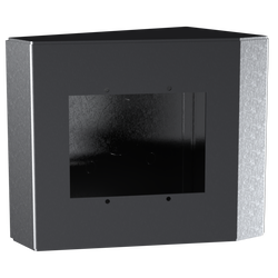 PEDESTAL PRO 66HOU-AXIS-01-304 6" x 6" Portrait Wedge Stainless Housing fits Axis I8016-LVE intercom