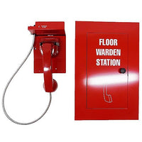 Kidde 6830-NY-F4 4-State Remote Telephone Warden Station, Flush