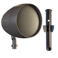 TruAudio AS-3 Acoustiscape™ 8" Landscape Outdoor, 2-Way Speaker, 2 - 64 Watts, 8 ohm / 70v / 100v Switchable, Includes Stake