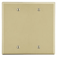 Hubbell PJ23I 2-Gang Wall Plate, Ivory