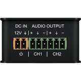 Blustream DA11ADE Dante Audio Analog Decoder, PoE Powered