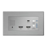 Blustream HEX31WP-TX-US 2-HDMI and 1-USB-C Wall Plate Transmitter