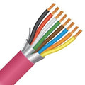 Paige 206860350 20-8 Sound and Security Plenum Rated Shielded Multiconductor Cable, Stranded, OAS, CMP, 1000' Box, Pink