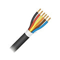 Paige 451806WDB 18AWG 6-Conductor Stranded TC/FPL Cable, 1000' Reel, Waterblocked, Black
