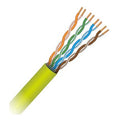 Paige 423060 24/4Pair Solid CAT5e Plenum, Neon Green Jacket, 1000' Box