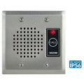 Valcom V-1072B-ST Intercom Doorplate Speaker with LED Talkback, Stainless Steel