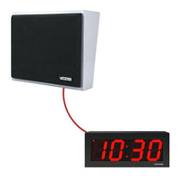 Valcom VIP-4171-D44-IC InformaCast IP Clock/Speaker Digital Wall, 4-Digit, 50' Cable