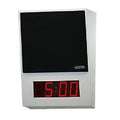 Valcom VIP-431A-DS-IC InformaCAST One-Way or Talkback Programmable 4-Digits IP Digital Clock/Speaker, Angled Surface Mount