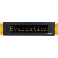 Valcom VL520BK-F-FC IP Speaker-with-Text and Flashers, 7-Color LED Display, 20" Width, Black