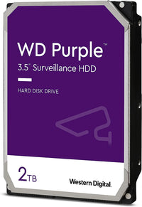 WD Purple 2TB Surveillance Internal Hard Drive HDD - SATA 6 Gb/s, 64 MB Cache, 3.5" - WD20PURZ