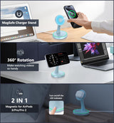 Charger Stand 15W Fast Mag-Safe Charger For Iphone 17 /17 Pro/ 17 Air/ 17 Pro Ma
