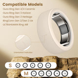 Compatible with Oura Ring Gen 4/Oura Gen 3 Cover, Anti-Scratch Elastic Si