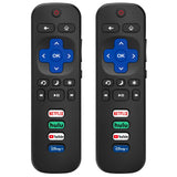 2) Replacement Remote Control Only For Roku Tv, Compatible For Tcl Roku/Hisense