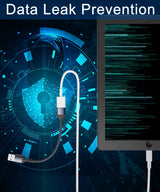 Data Blocker Adapter 3-Pack,Charge Only Type-A Cable,Data Blocking Defender,