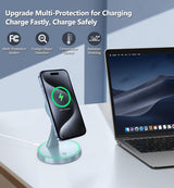 Charger Stand 15W Fast Mag-Safe Charger For Iphone 17 /17 Pro/ 17 Air/ 17 Pro Ma