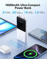 Charger,Slim 10000Mah Power Bank,22.5W Usb-C Fast Charging Battery Pack Iphone 1