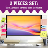 Desk Accessories 2Pcs Computer Monitor Memo Board Message Board Supplies For Wom