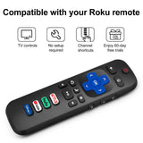 2) Replacement Remote Control Only For Roku Tv, Compatible For Tcl Roku/Hisense