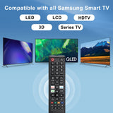 2】 New Universal Remote For All Samsung Tv Remote, Replacement Compatible For Al