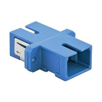 Hubbell FANSCSS12B Fiber Adapter, SC Simplex, Screw Mount, 12-Pack, Blue