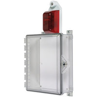 STI 7525 Protective Enclosure with Siren Strobe Alarm and Thumb Lock