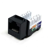 Dynacom 10605K-BK KwikJack CAT5E HD Data Keystone Jack, Black