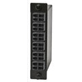 Hubbell OCLCD50 Fiber LGX Cassette, OM2, LC Duplex to MTP, Black