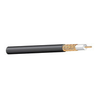 West Penn 825BL1000 MiniCoax 25 Sol Blue Coaxial Cable, 1M