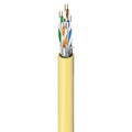 Belden 10GXW53 0041000 10GXW CAT6A Enhanced Premise Horizontal Cable (500MHz), 4 Pair, 23 AWG, F/UTP, Plenum-CMP, Yellow, Reel, 1000'
