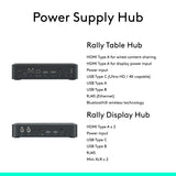 Logitech 960-001225 Rally Plus UHD 4K Conference Camera System with Dual-Speakers and Mic Pods for Large Rooms