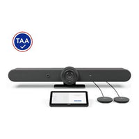 Logitech 991-000534 RallyBar + Tap Cat5E + Mic Pods TAA