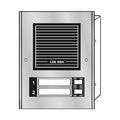 LEE DAN ES-002 2-Button Door Station, Flush Mount Loudspeaker Panel