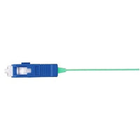 Hubbell FHPSCE3MM Fiber Optic Pigtail, SC Multi-Mode, 10GbE, PVC, 3m, Aqua