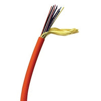 Hubbell HFCD1024R6 Fiber Optic Cable, OM1 24-Fiber Distribution Riser, Tight Buffer, Orange