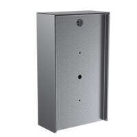 PEDESTAL PRO 814HOU-2NIP-03-304 8" x 14" Portrait Stainless Housing fits 2NIP SIP Speaker