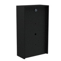 PEDESTAL PRO 814HOU-2NIP-03-CRS 8" x 14" Portrait Steel Housing, Black, fits 2NIP SIP Speaker