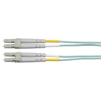 Hubbell DFHPCLCLCE10MM Fiber Optic Patch Cord, Plenum Rated, MultiMode Duplex, LC-LC, OM3, 10M, Aqua