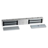 RCI 8320S MultiMag Electromagnetic Lock, Double-Door 1200 lb, Security Condition Sensor, Brushed Anodized Aluminum