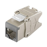 Hubbell HJS6AGY CAT6A Shielded Keystone Jack, Gray