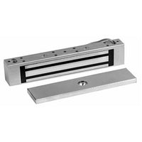 RCI 8375 Surface MicroMag Electromagnetic Lock for Swinging Doors on Small Enclosures, 300 lb, 12/24VDC, Brushed Anodize