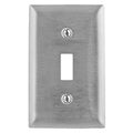 Hubbell SS1C Wallplate 1-Gang 347V Switch, Stainless Steel