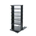 Middle Atlantic ASR-42 Slide-Out and Rotating 6-Shelf System, 42" Height, Black