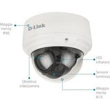 D-Link DCS-4618EK 8MP Outdoor IR Dome Camera, 30m Range with WDR and LowLight , 3.3-12mm Varifocal Lens